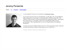 Tablet Screenshot of jeremyferwerda.com